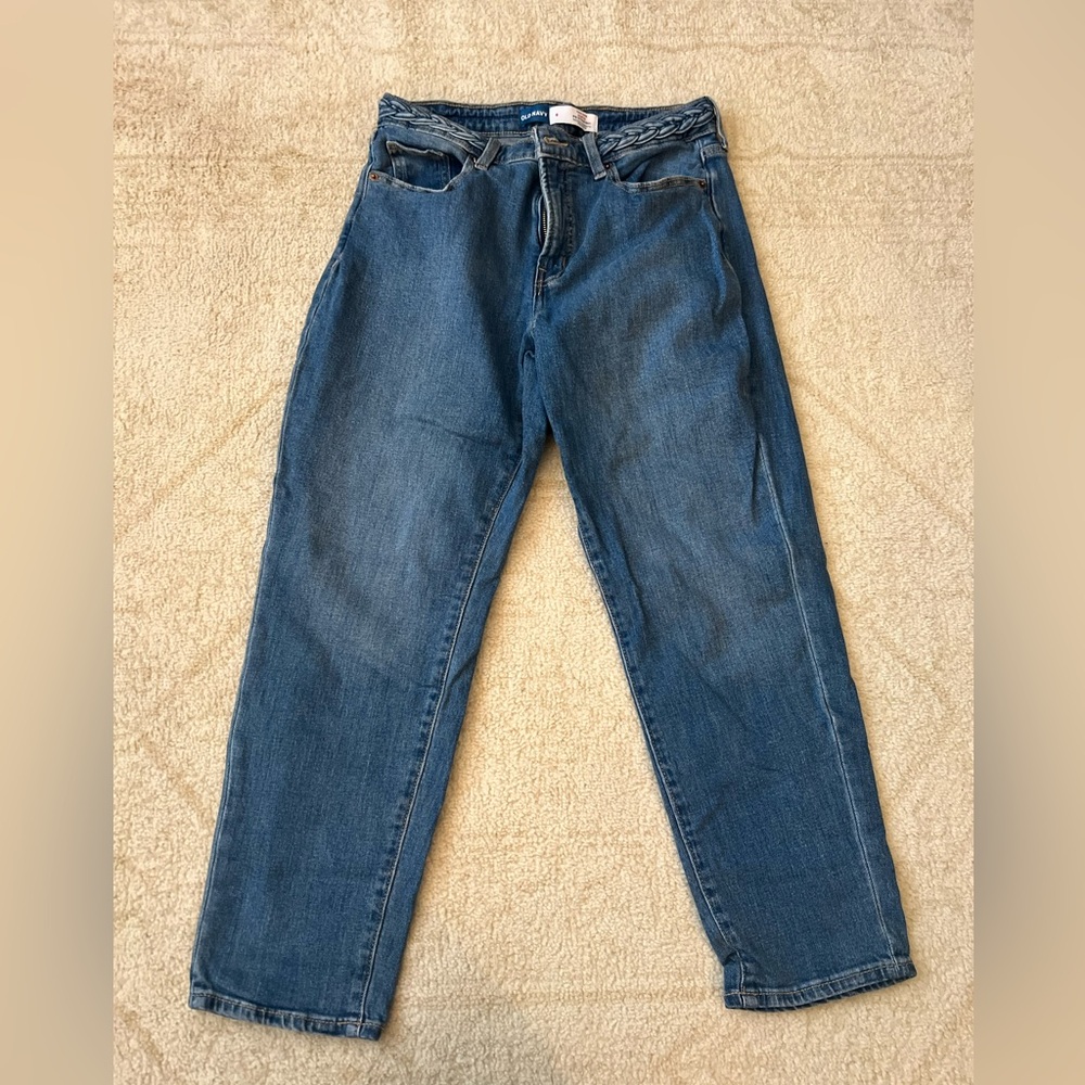 Old Navy High-Rise Curvy OG Straight Women’s Jeans, Dark wash, Size8